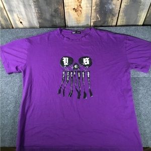 Romwe purple t-shirt YES size small